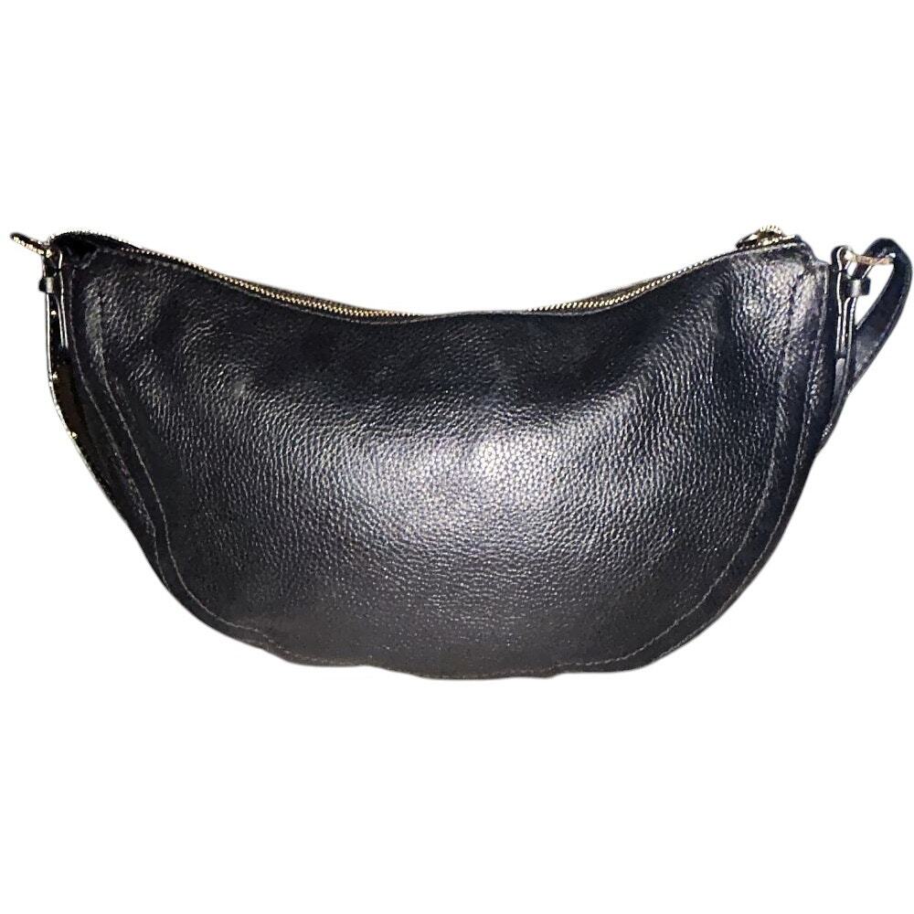 Michael Kors Camden Small Pebbled Leather Black Messenger Crossbody Bag - Picture 6 of 10